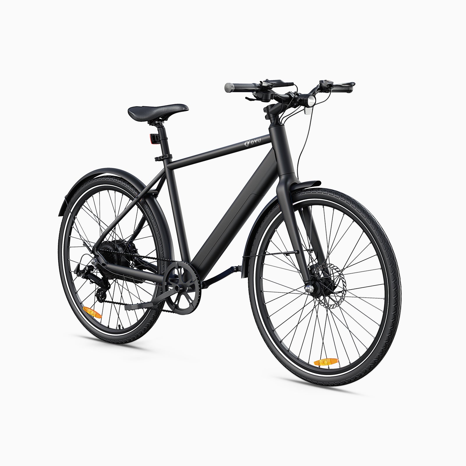 Minimalist black DYU Stroll 1 electric bike with smooth lines and lightweight construction. Minimalist black DYU Stroll 1 electric bike with smooth lines and lightweight construction.