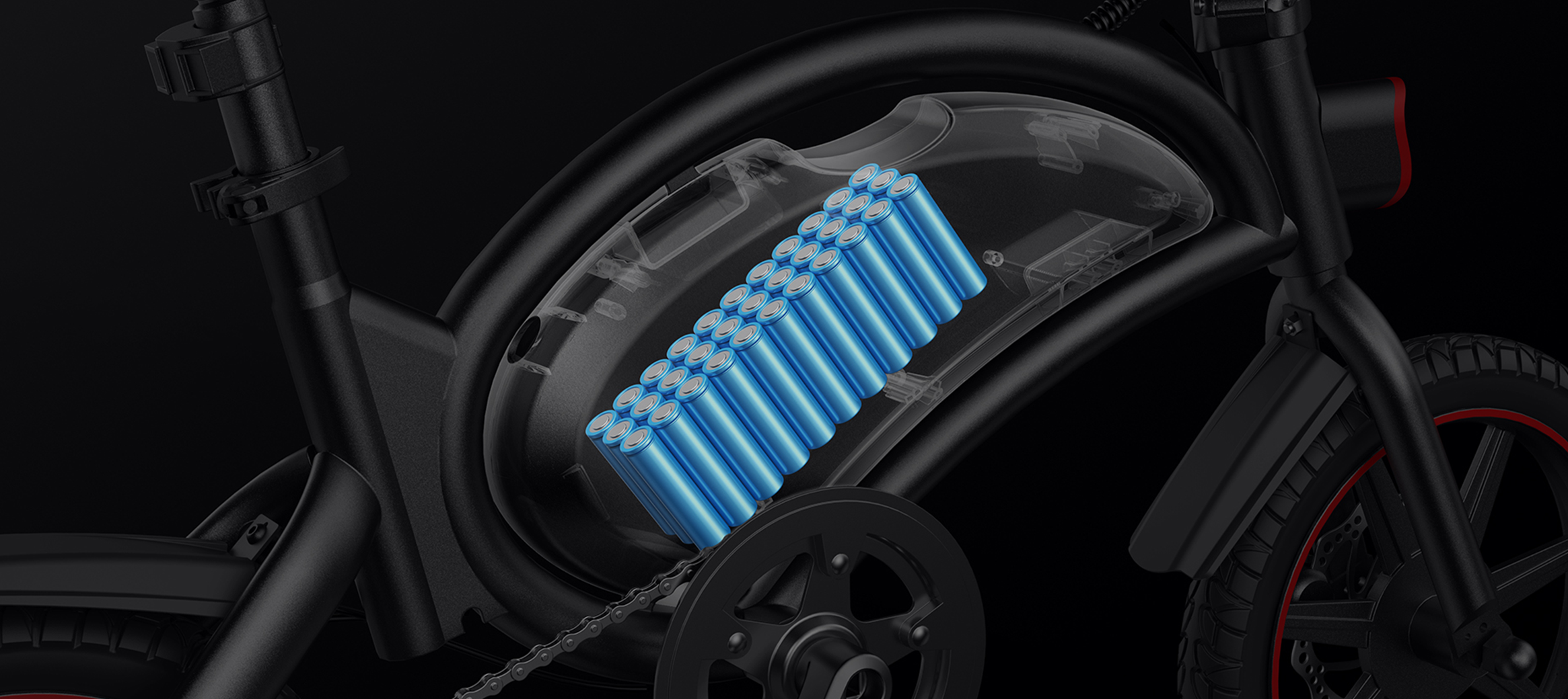 36V 10AH highly integrated battery