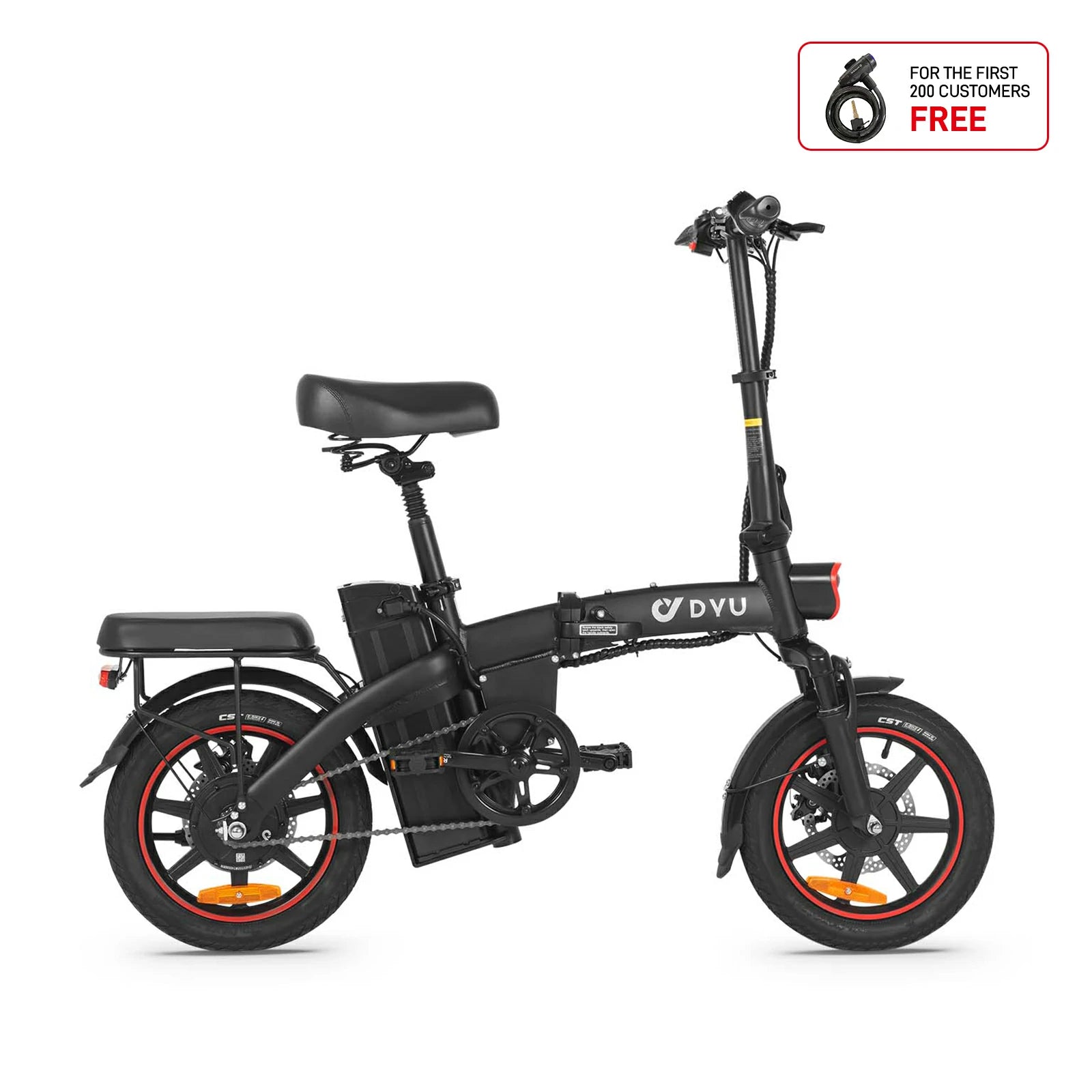 DYU A5 14 Inch Full Foldable Electric Bike