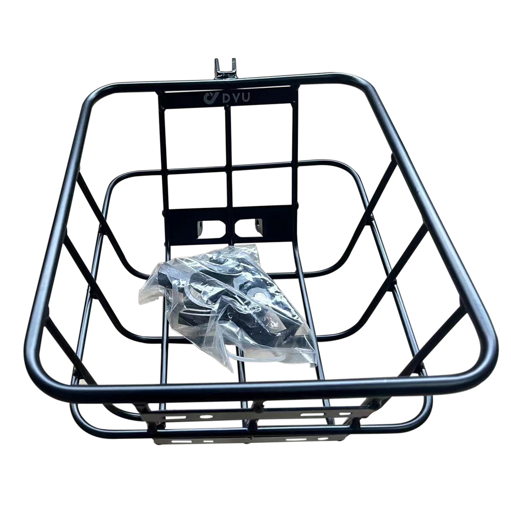 DYU bike rear metal basket with installation hardware for easy setup DYU bike rear metal basket with installation hardware for easy setup