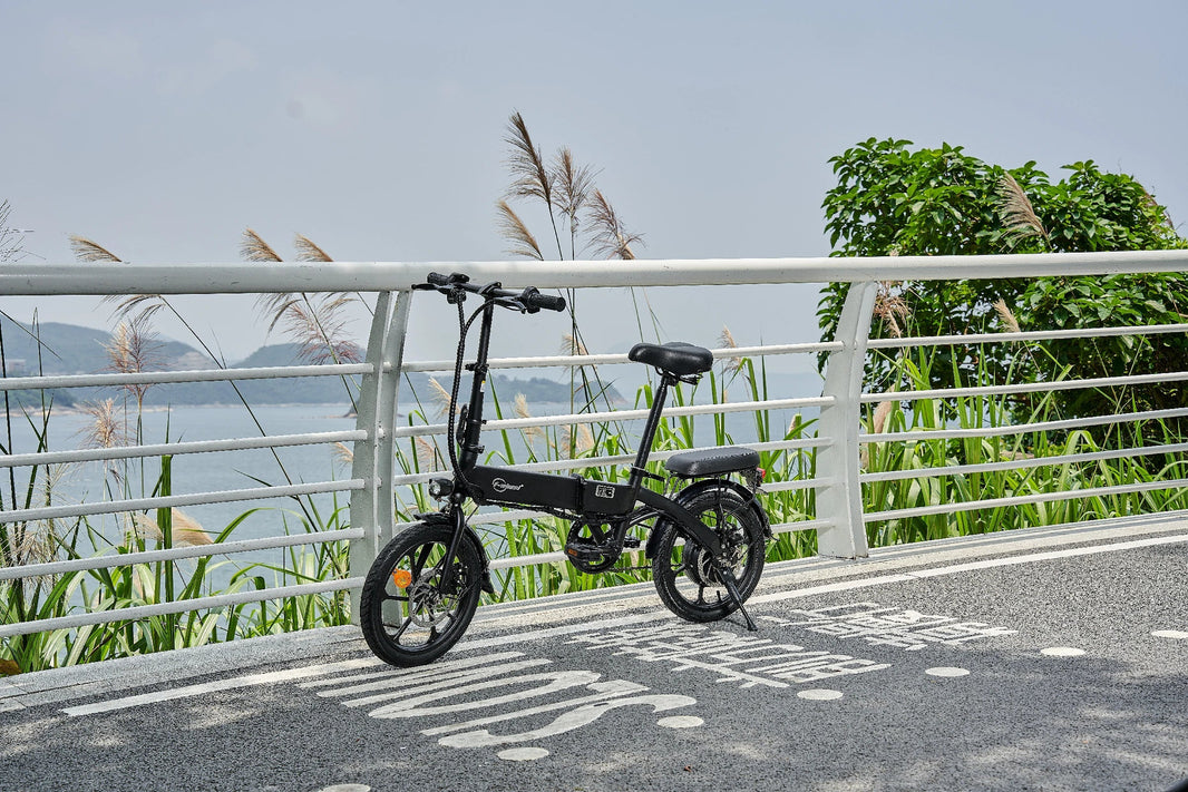 DYU folding e-bike wet-weather carry guide for UK riders