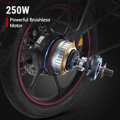 DYU D3F 14 inch mini opvouwbare elektrische fiets