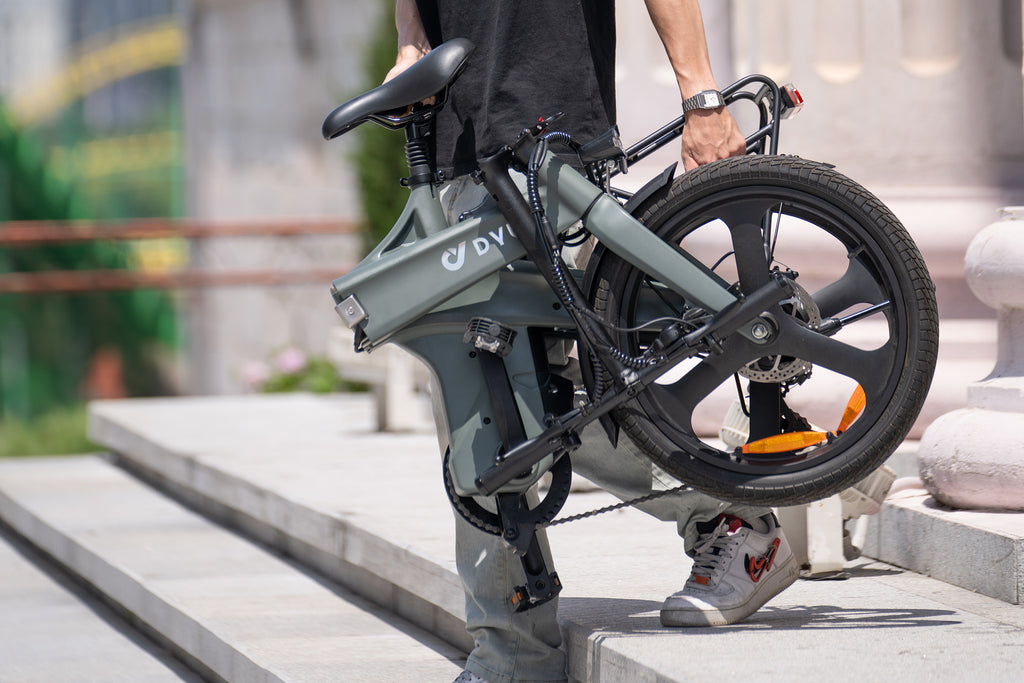 Vélo électrique pliable avec capteur de couple à assistance par pédale DYU T1