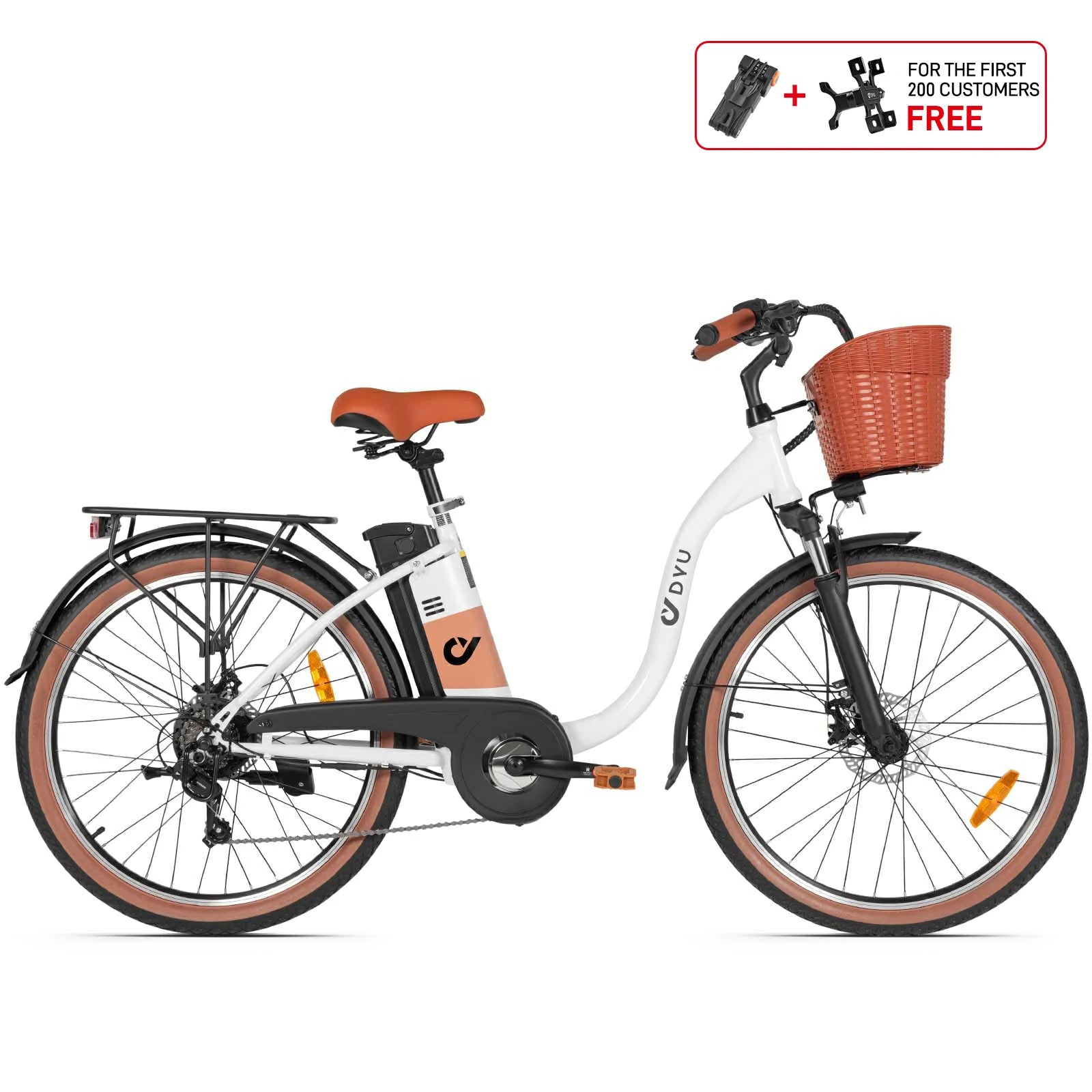 DYU C6 Pro 26 Inch City Electric Bike