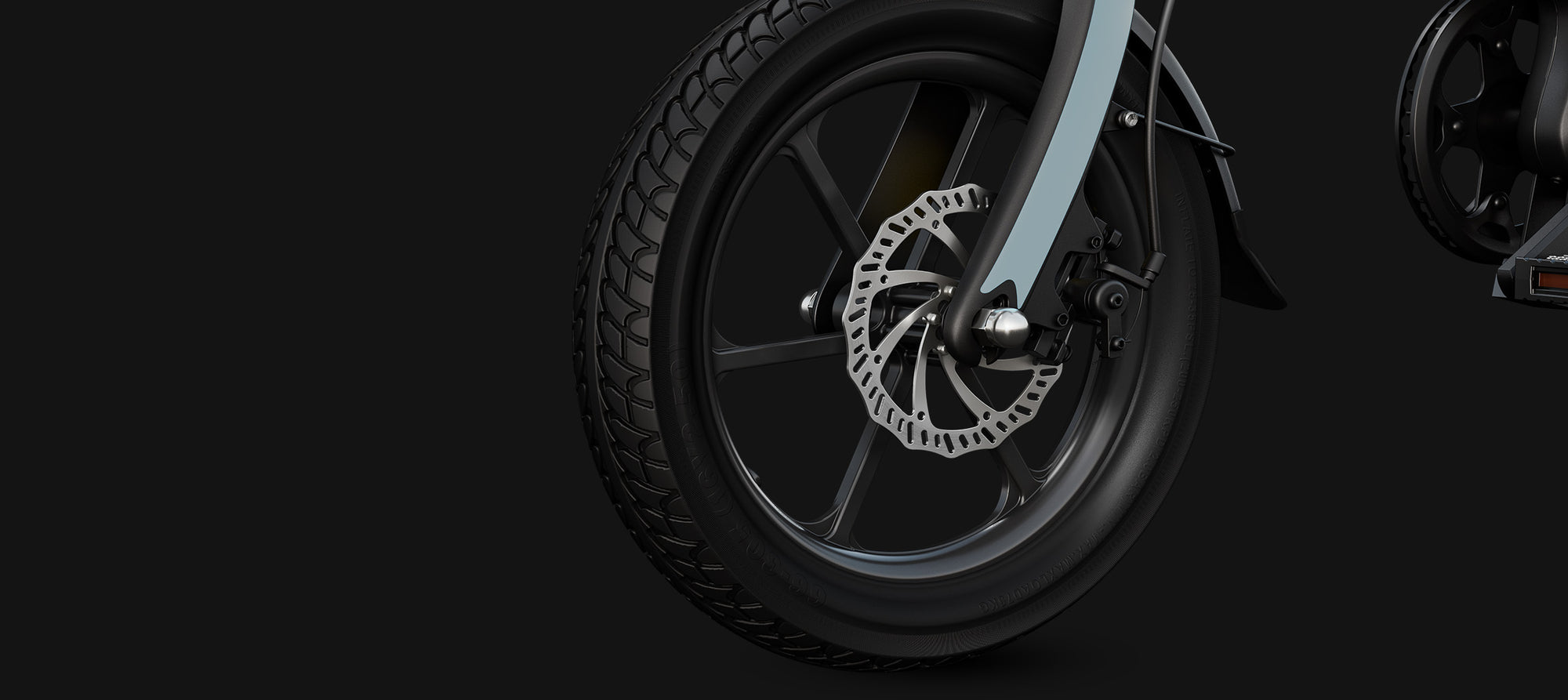 DYU C2 Electric Bike featuring Front and Rear Braking Systems for Enhanced Safety.