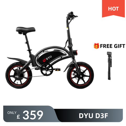 DYU D3F 14 Zoll Mini-Klapp-Elektrofahrrad