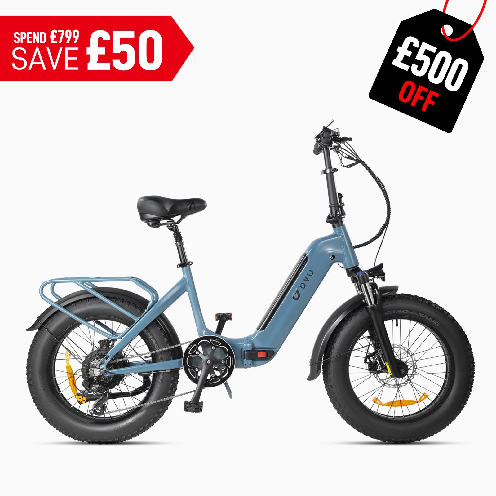 DYU FF500 20 Inch Fat Tire Electric Bike