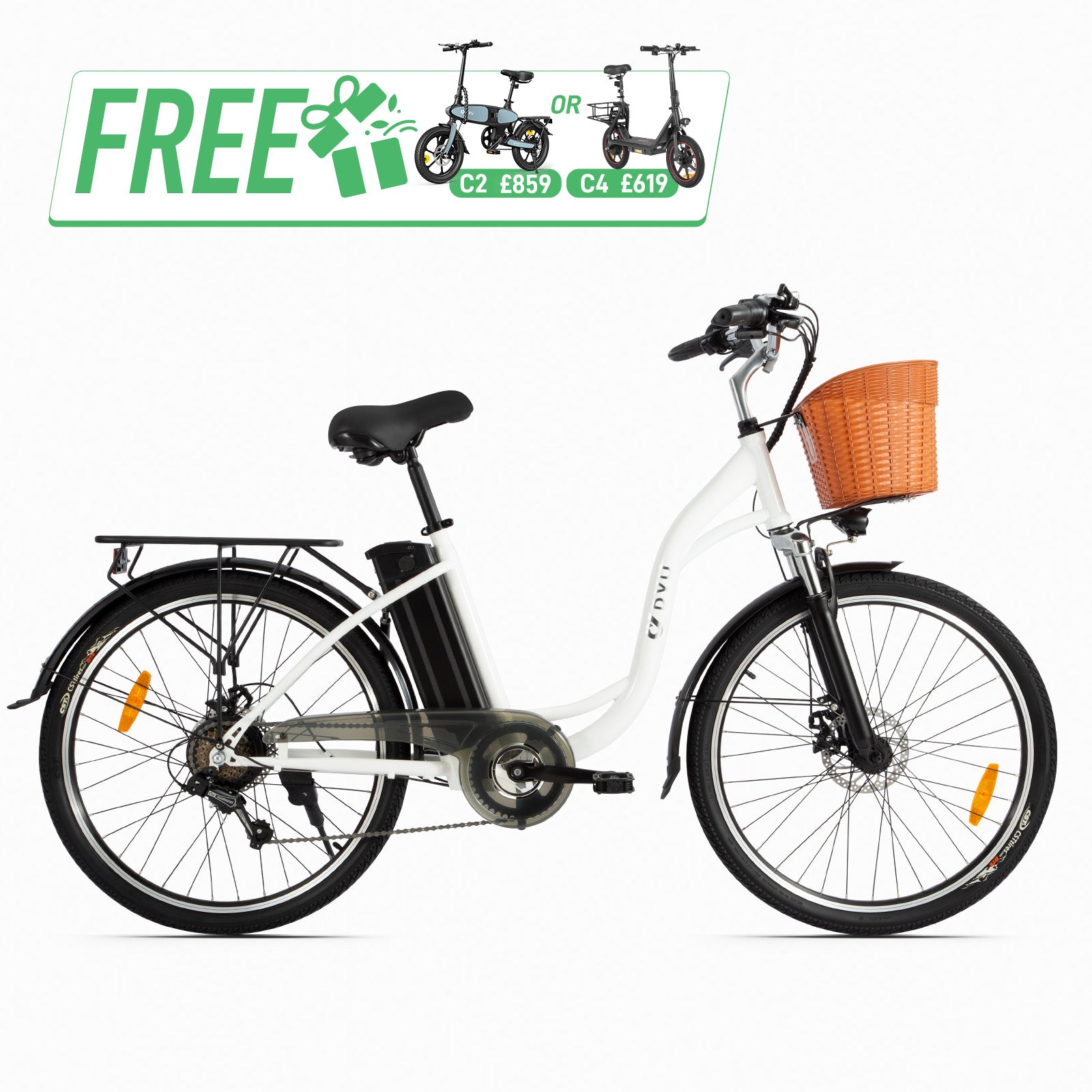 DYU C6 26 Inch City Electric Bike