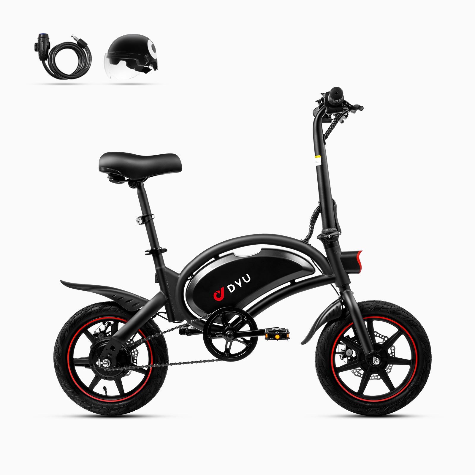 DYU D3F Mini vélo électrique pliant de 14 pouces